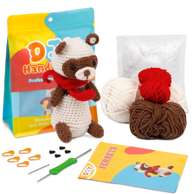 Fox & Ferret Crochet Craft Kit - Image 7