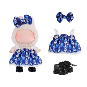 Blue-01 Clothes for Labubu