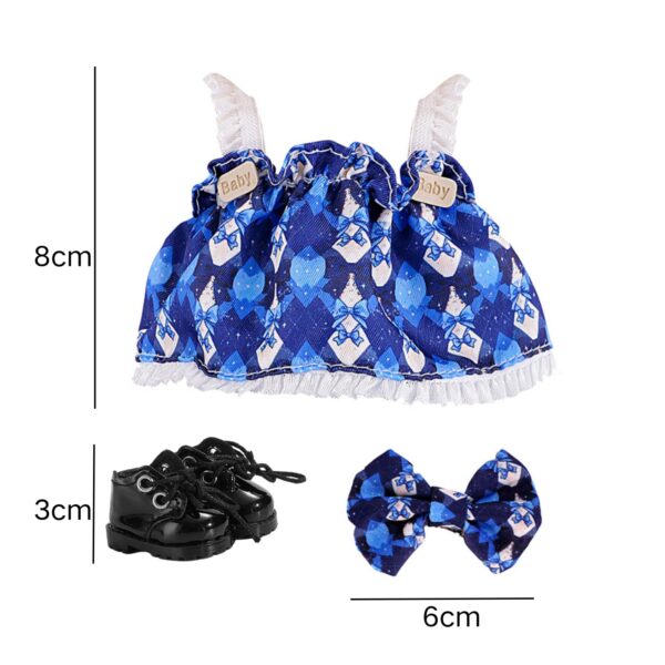 Blue-03 Clothes for Labubu