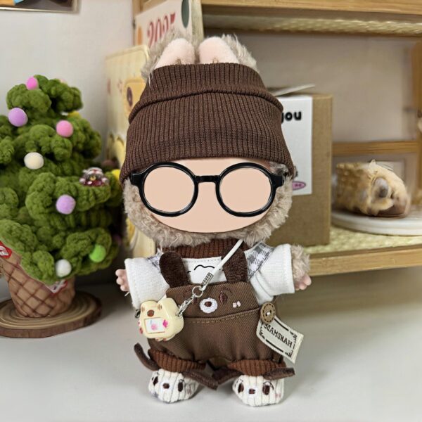 Brown and White-02 6-Piece Outfit Set for 17cm Dolls
