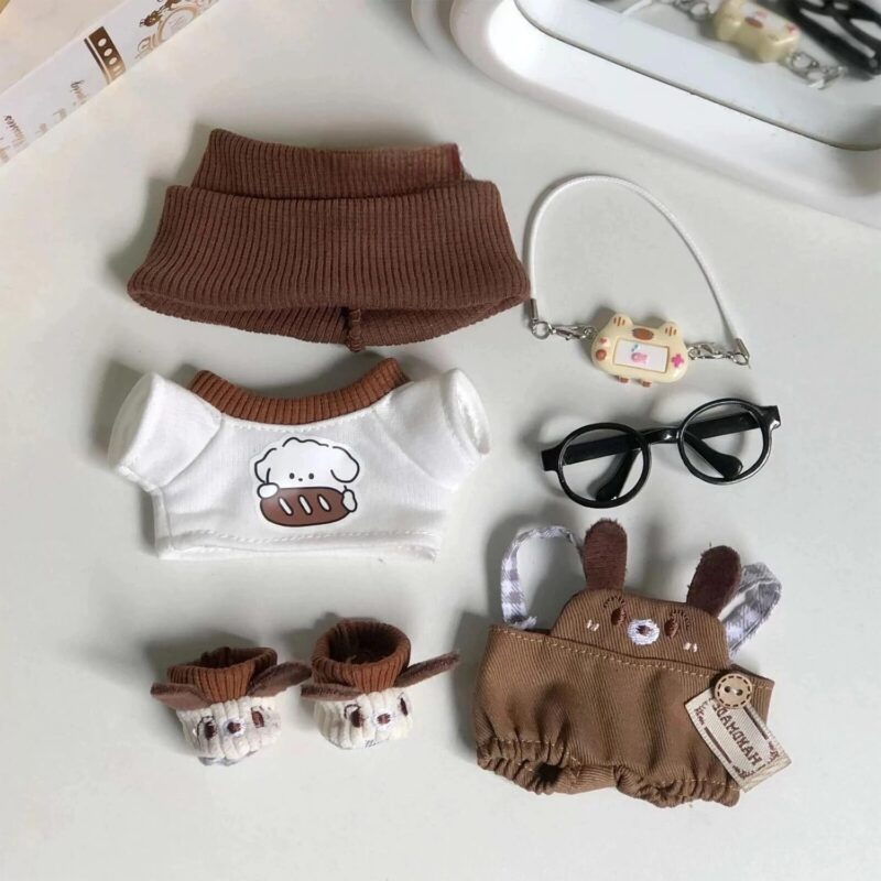 6-Piece Outfit Set for 17cm Dolls - Image 6