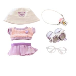 Clothes for labubu purple