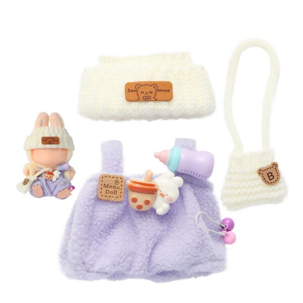 Trendy Purple Clothes for labubu