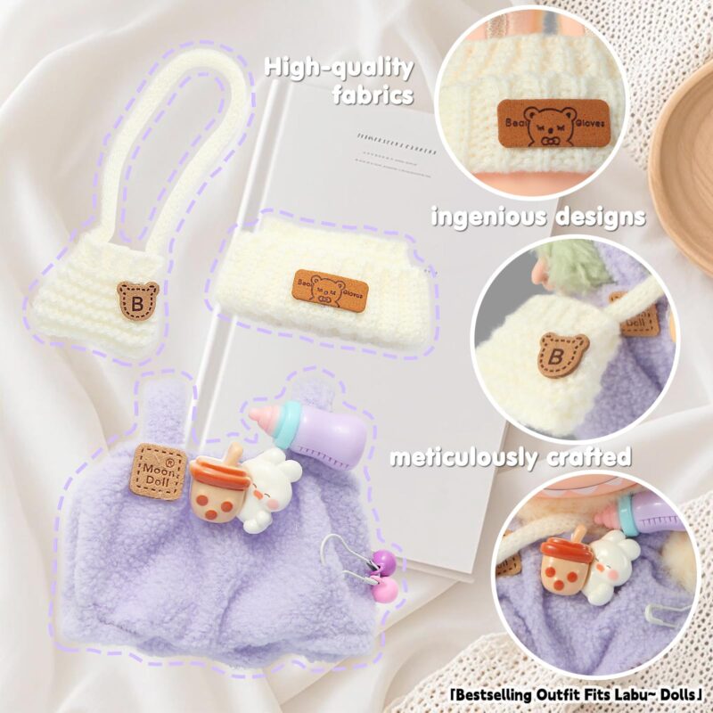 Trendy Purple Clothes for labubu - Image 3