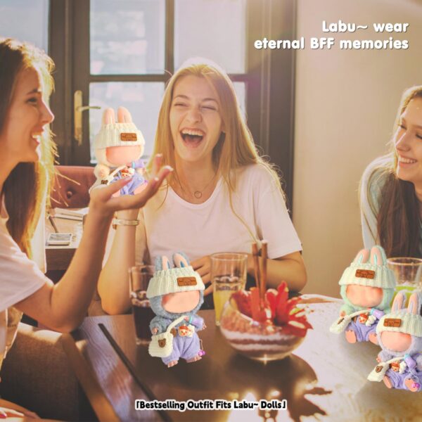 Trendy Purple Clothes for labubu