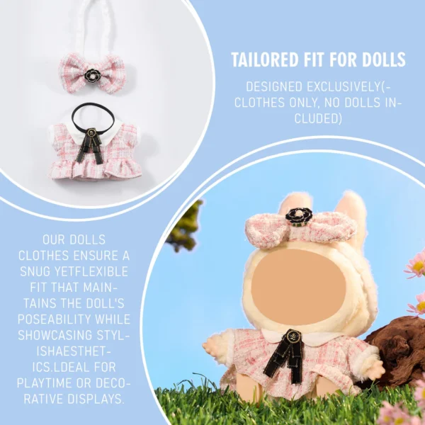 17cm Doll Clothes pink