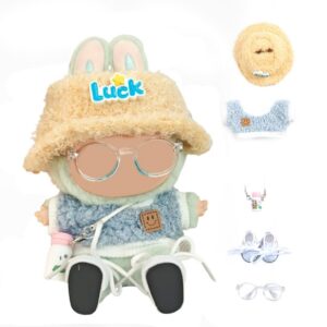 labubu clothes blue set