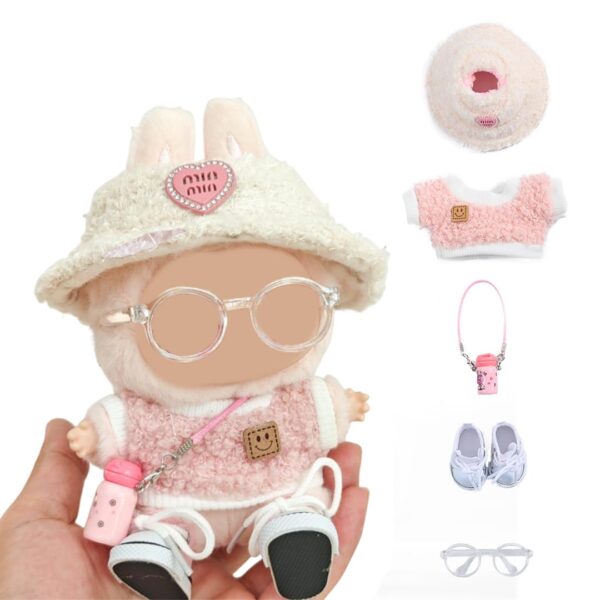 Style a-01 Doll Clothes for labubu 17cm 5-Piece