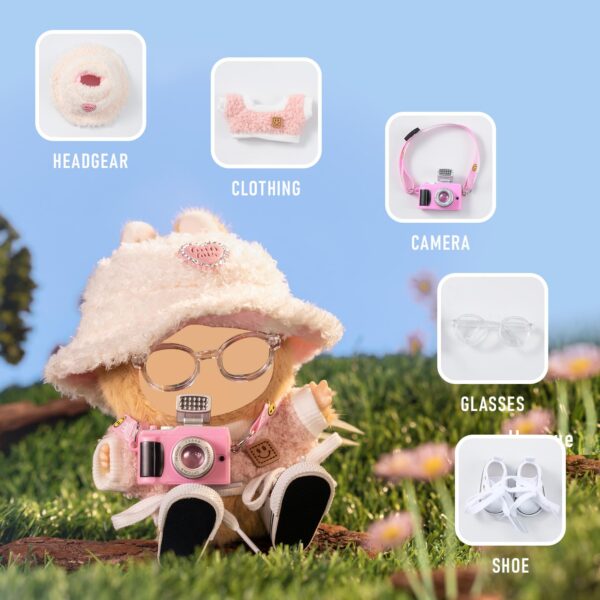 Style a-04 Doll Clothes for labubu 17cm 5-Piece