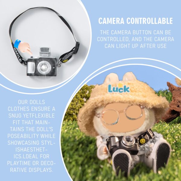 Style a-06 Doll Clothes for labubu 17cm 5-Piece