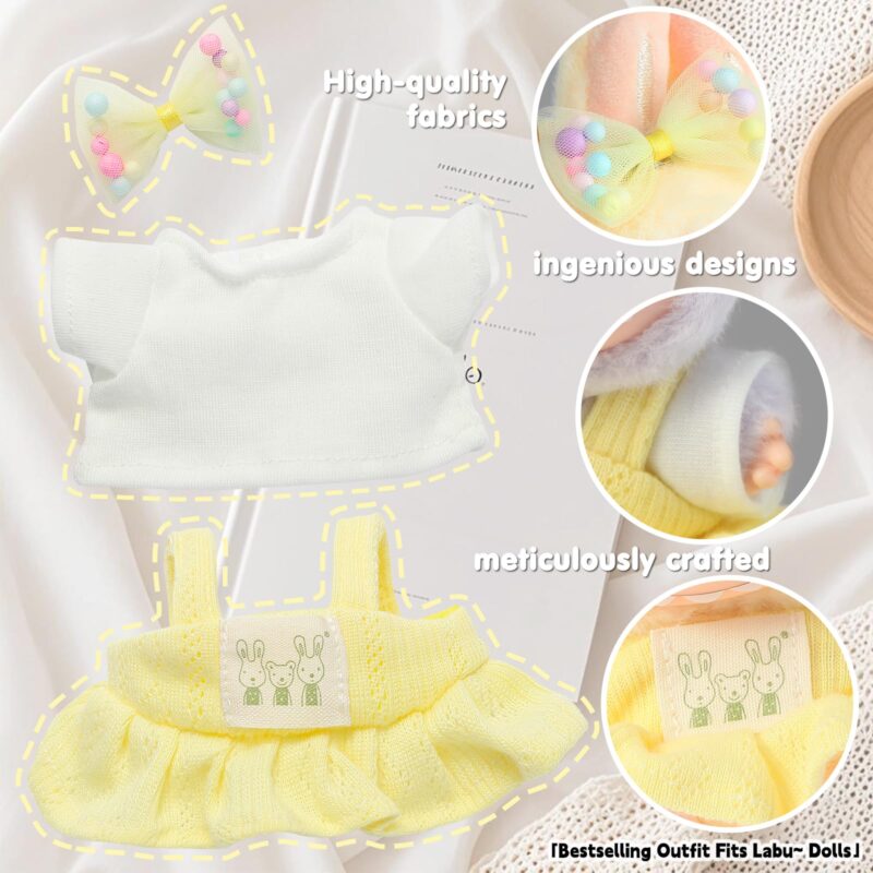 Yellow Clothes for labubu - Image 4