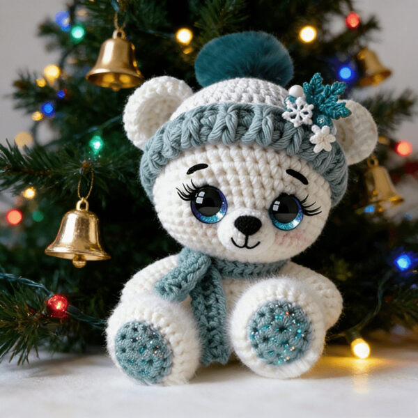 Handmade Scarf Bear Plush - 2 Pack DIY Crochet Kit for Kids & Adults