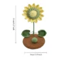 Finished 3D Yellow Sunflower Crochet Decoration (Lifelike Layered Petals)