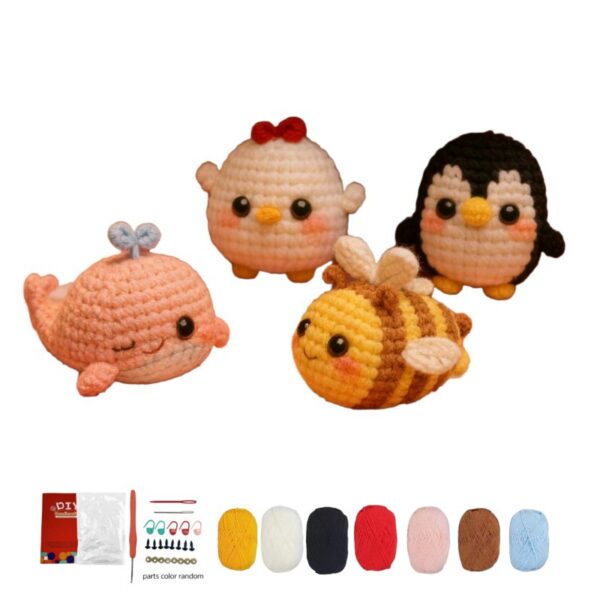 Step-by-step photo tutorial for shaping tiny crochet animal body