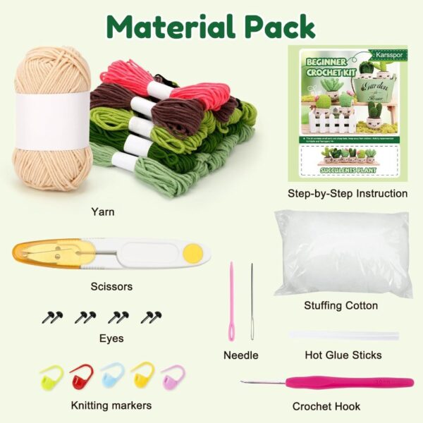 Photo Instructions for Cactus Crochet DIY Kit