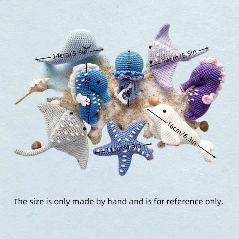 8 ocean plush DIY kit