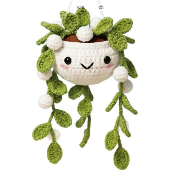 Finished Pink Bird Crochet Figurine Home Decor