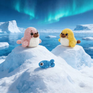 3-Pack Seal & Fish Crochet Kit for Beginners