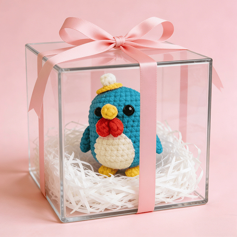 Fluffy Chick Crochet Project - Beginner-Friendly DIY Kit for Adults & Kids