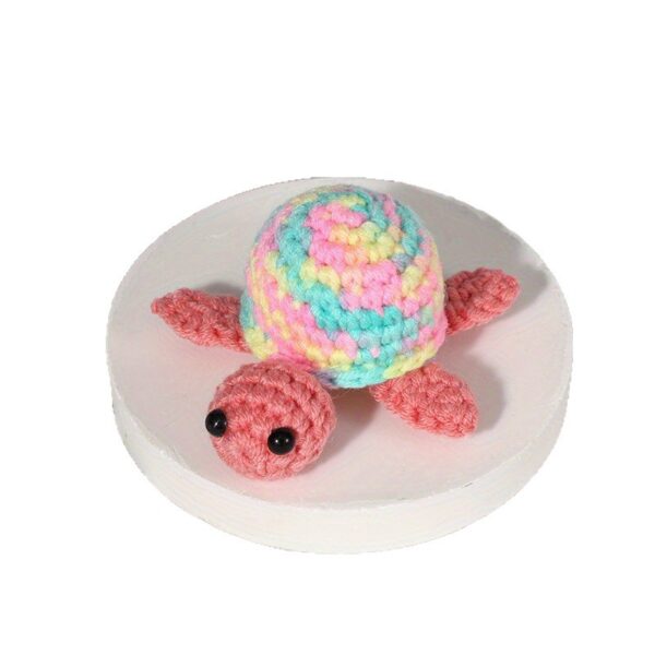 Cute Turtle Craft Kit – 3PCS Crochet Set with Full Tools for Gifting & Decor