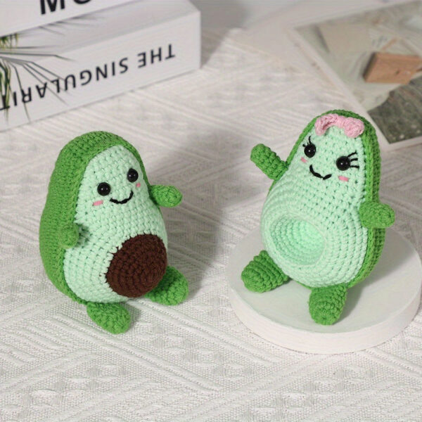 Step-by-Step Instructions for 2-Style Avocado Crochet Kit