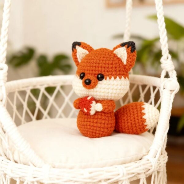 Adorable Fox Crochet DIY Kit Full Supplies