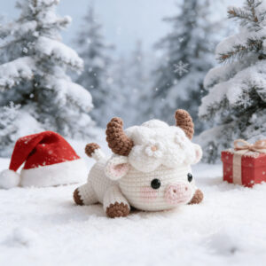 Cloud Cow Crochet Kit DIY Craft Set Full Supplies