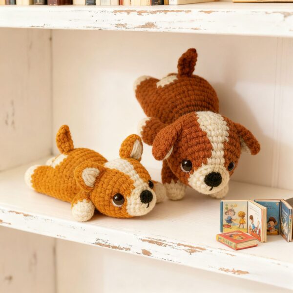 Step-by-Step Instructions for Lying Dog Crochet Kit