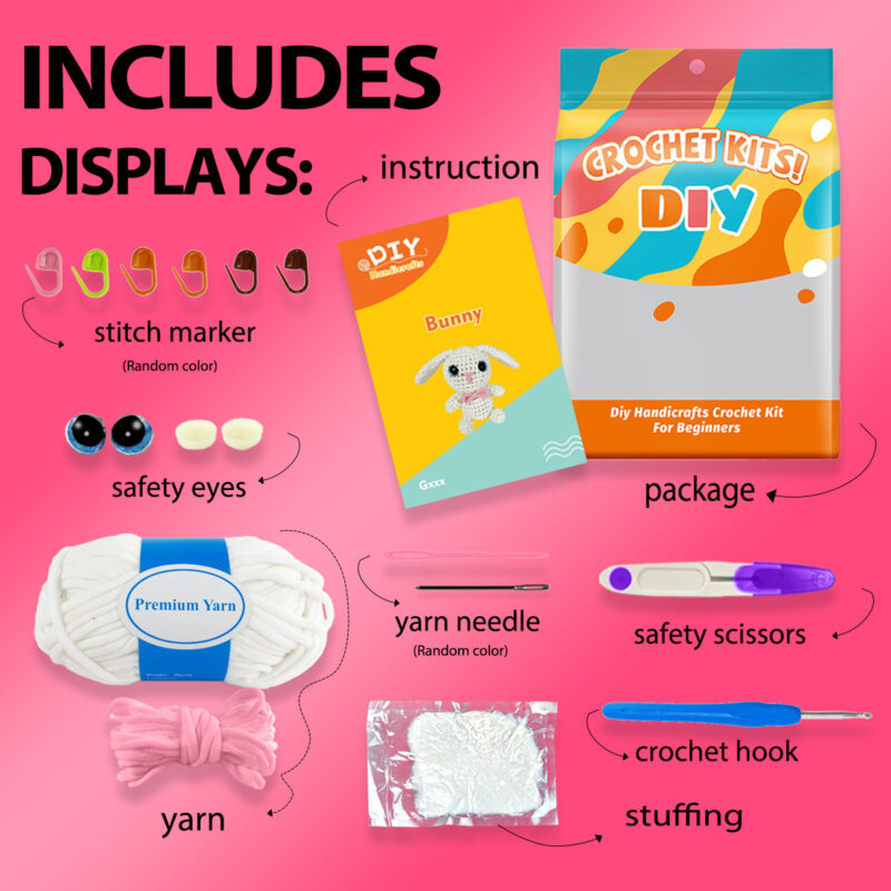 Cute crochet tiny white bunny as a keychain themed handmade gift