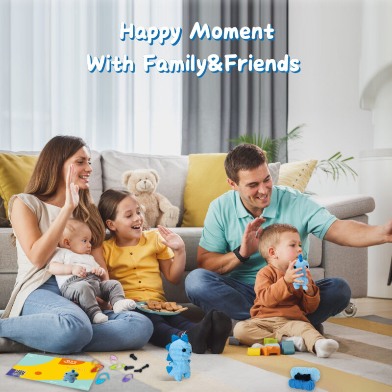 Step-by-step photo tutorial for shaping tiny crochet triceratops horns