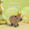Cute crochet capybara plush as a capybara lover's handmade gift
