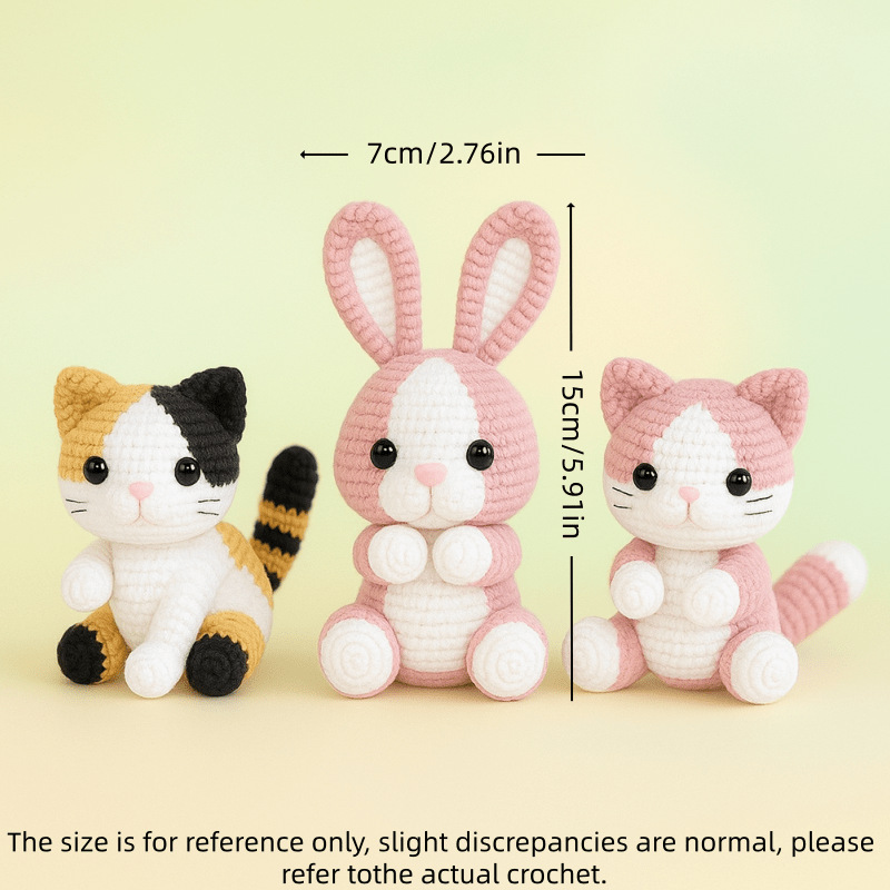 Step-by-Step Photo Instructions for Cat & Bunny Kit