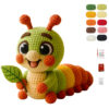 Caterpillar Crochet Kit - DIY Handmade Fuzzy Caterpillar