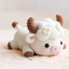 Cloud Cow Crochet Plush as Desk and Shelf Decor