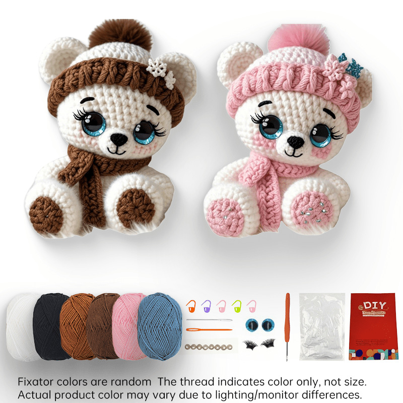  Step-by-Step Instructions for Scarf Bear Crochet Kit