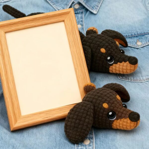 2-Pack Dachshund Crochet Kit - DIY Pair of Sausage Dogs