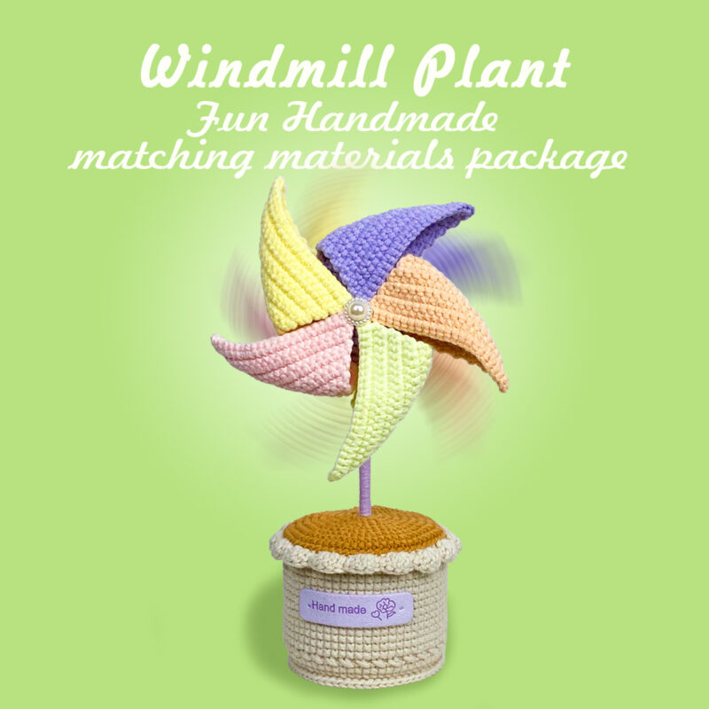 Step-by-step photo tutorial for shaping crochet pinwheel blades