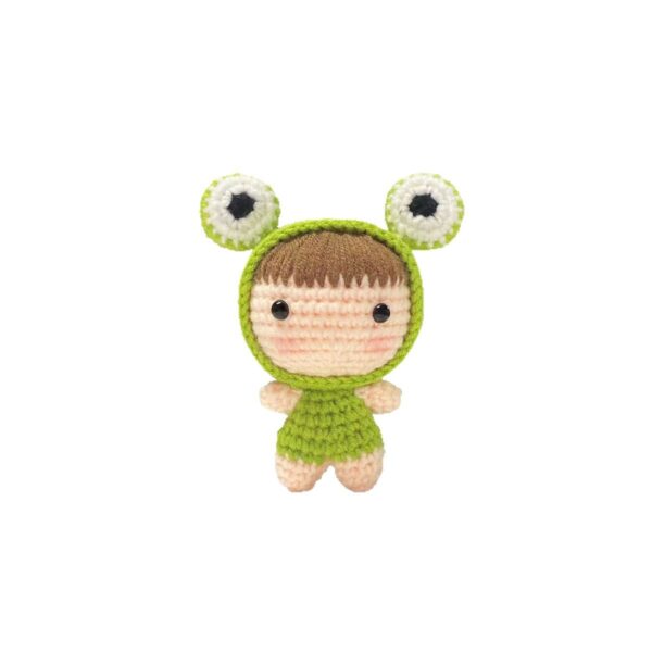 Cute crochet frog plush as a spring themed handmade gift