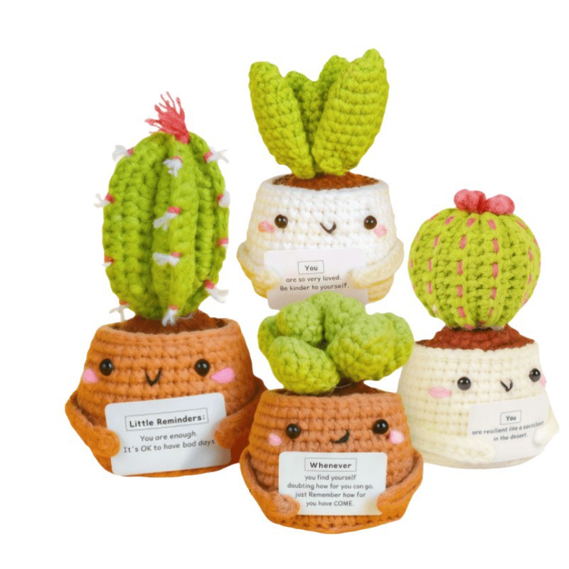 Step-by-step photo tutorial for shaping crochet cactus body