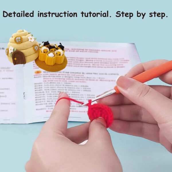 Bee & Beehive Crochet Kit - DIY 3D Beehive Set