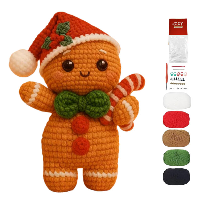 Handmade Holiday Gingerbread Man Decor Craft
