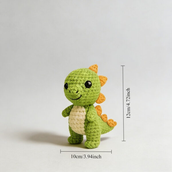 Handmade Mini Dinosaur Plush – Complete Crochet Kit
