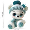 Cute Scarfed Teddy Bear Crochet Project - Beginner-Friendly Craft Kit