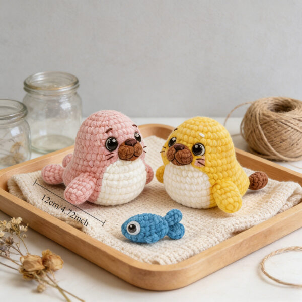 Cute Sea Animal Crochet Kit with Full Supplies