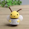 motivational bee decor Crochet Bee Figurine – Inspirational Holiday Decor