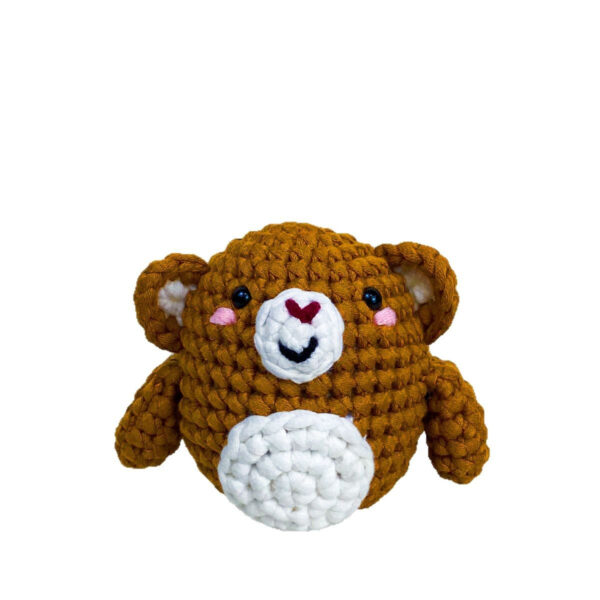 Soft cotton yarn and ergonomic crochet hook for beginner kit