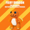 Orange Little Dragon Crochet Kit for Beginners