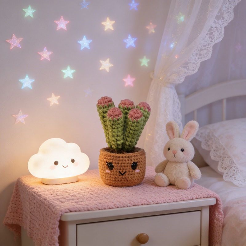 Glow-in-Dark Cactus Crochet Kit – Full Supplies for Decor & Gifting