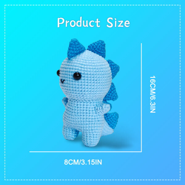 Soft cotton yarn and ergonomic crochet hook for beginner kit