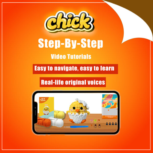 Tiny Chick Crochet Plush Kit for Beginners